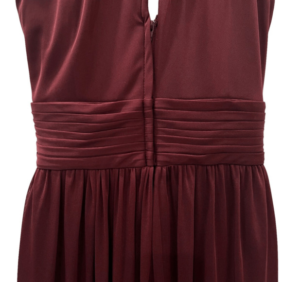 Celebrate DB Studio Full Length Bridesmaid Dress Wine Size 8 Prom Wedding - Picture 11 of 14